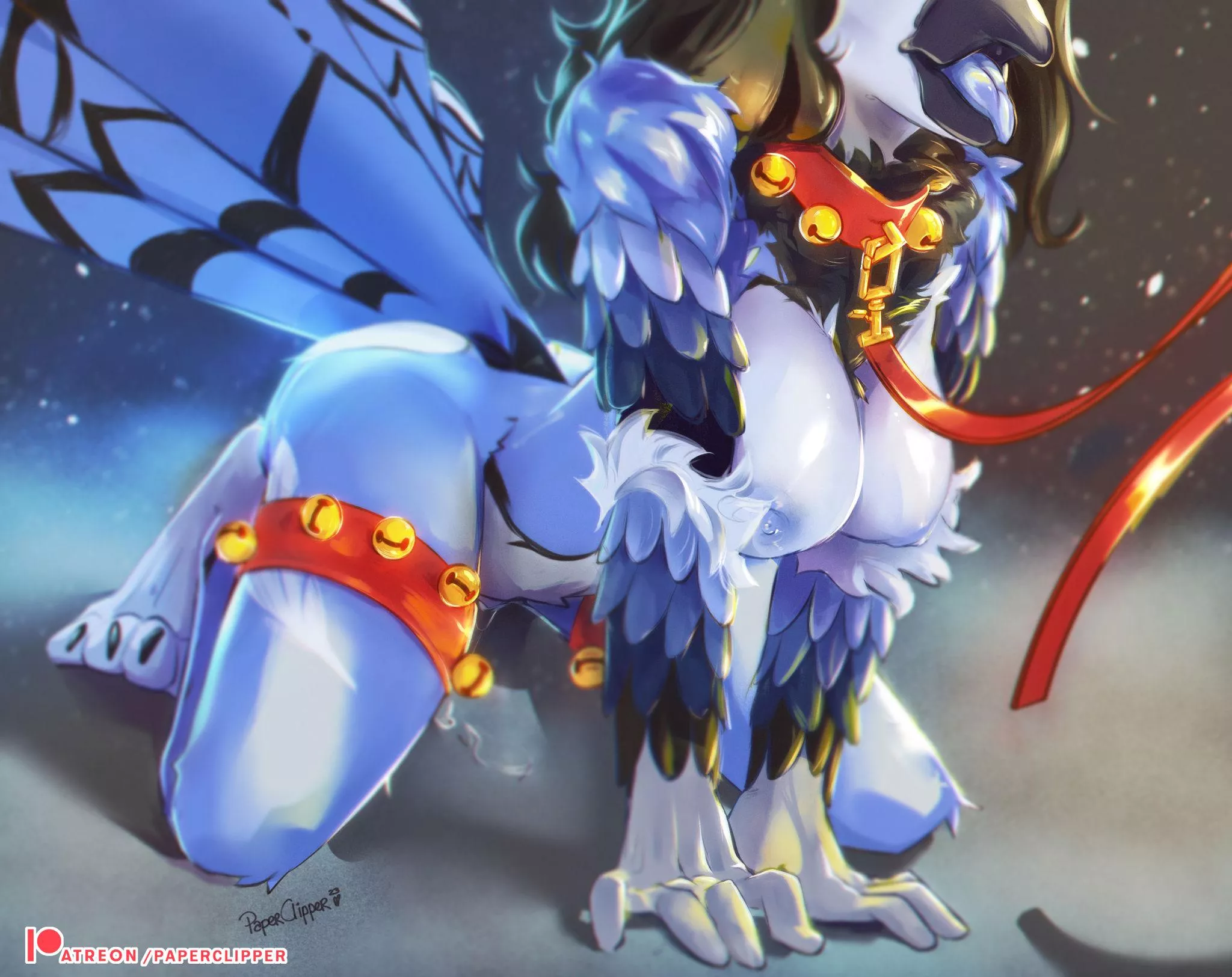 Night walk (paperclipper) posted by clipperart