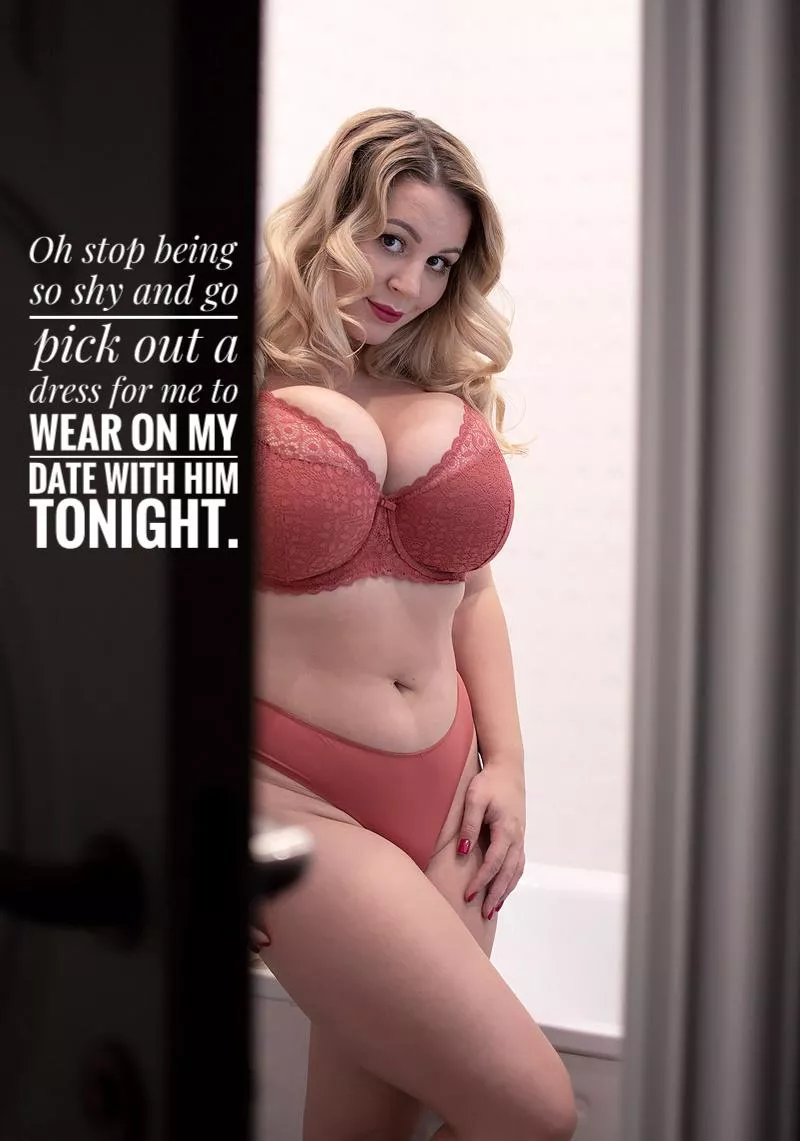 Picking out her dress  posted by MissErinOcean