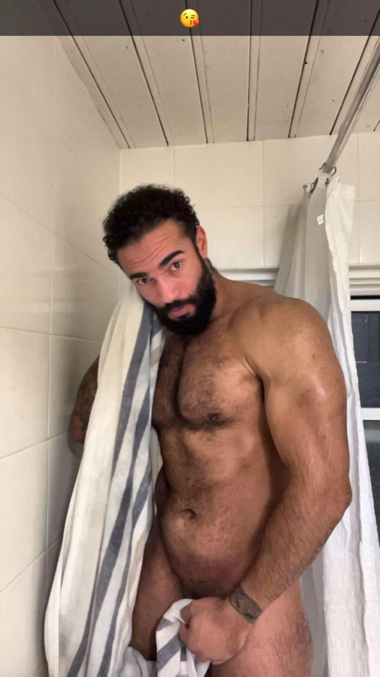 Post work out before the beard was removed  posted by Kbgymrep