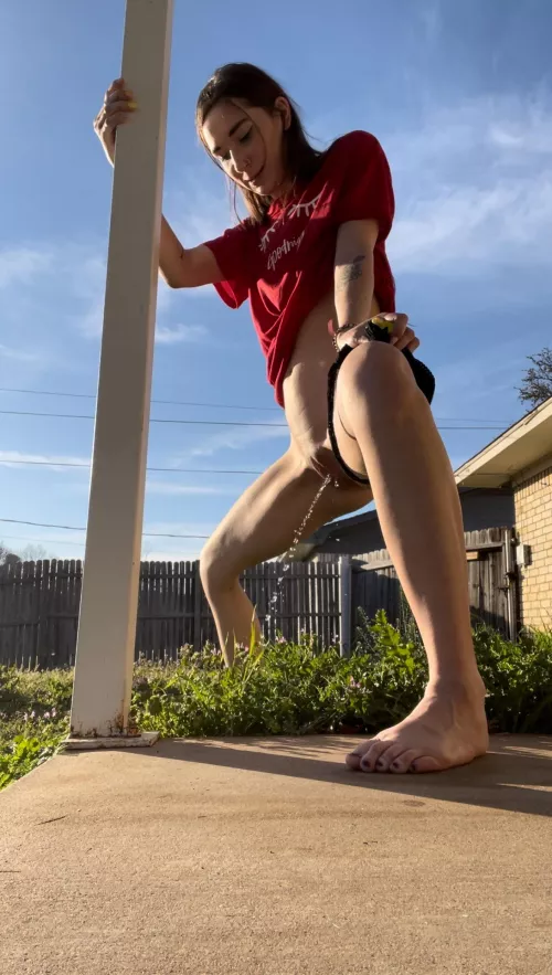 Watering the flowers ;)  by itscassiebish