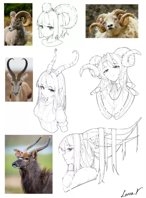 Which horns do you prefer? (My opinion is that the moderators need to add another flair for horned characters who are not demons. Or add a satyr to Succubus/Demon, so that it becomes Succubus/Demon/Satyr.) by Snoo-67661
