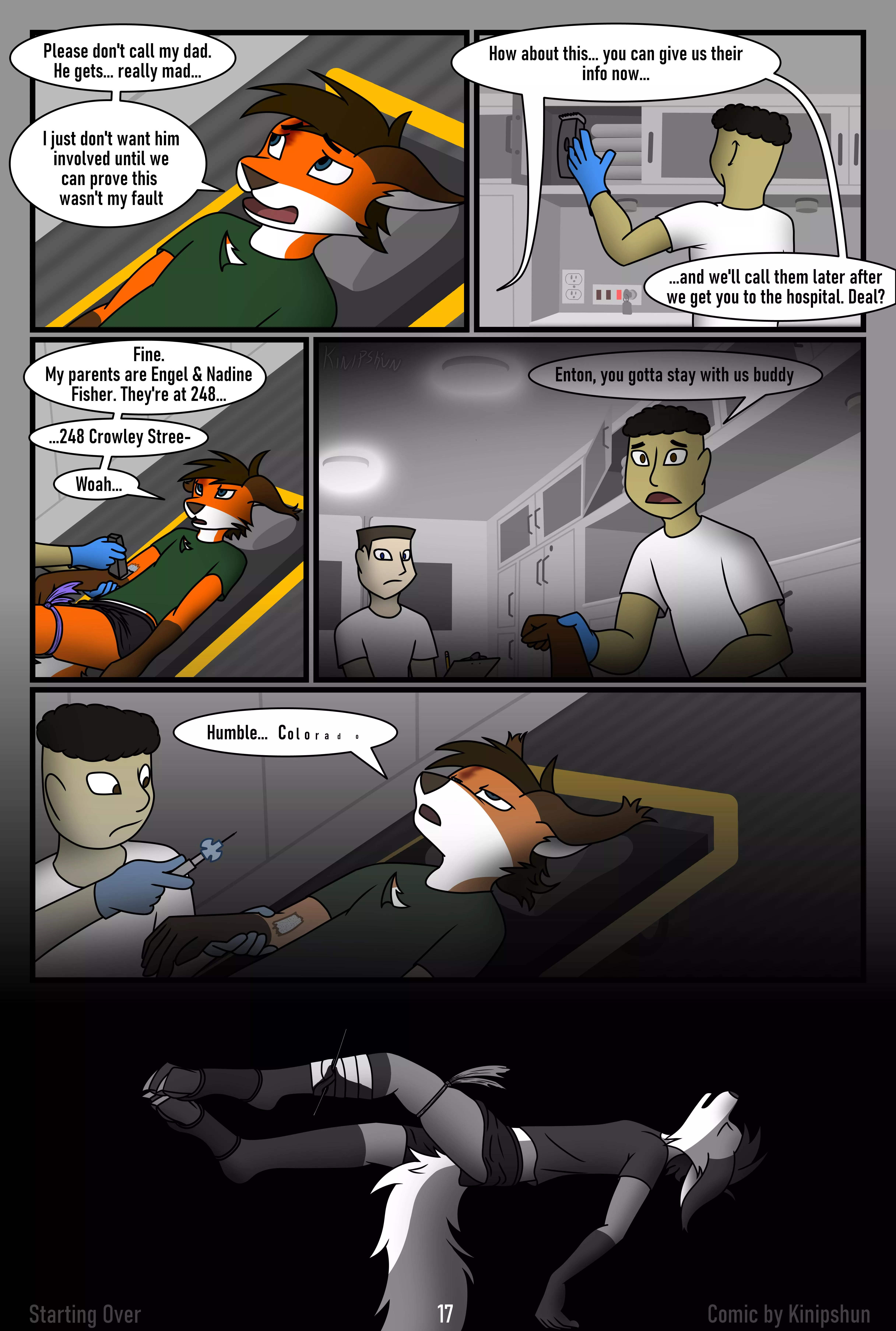 [X] Page 17 of my comic “Starting over”. Link in comments posted by Kinipshun