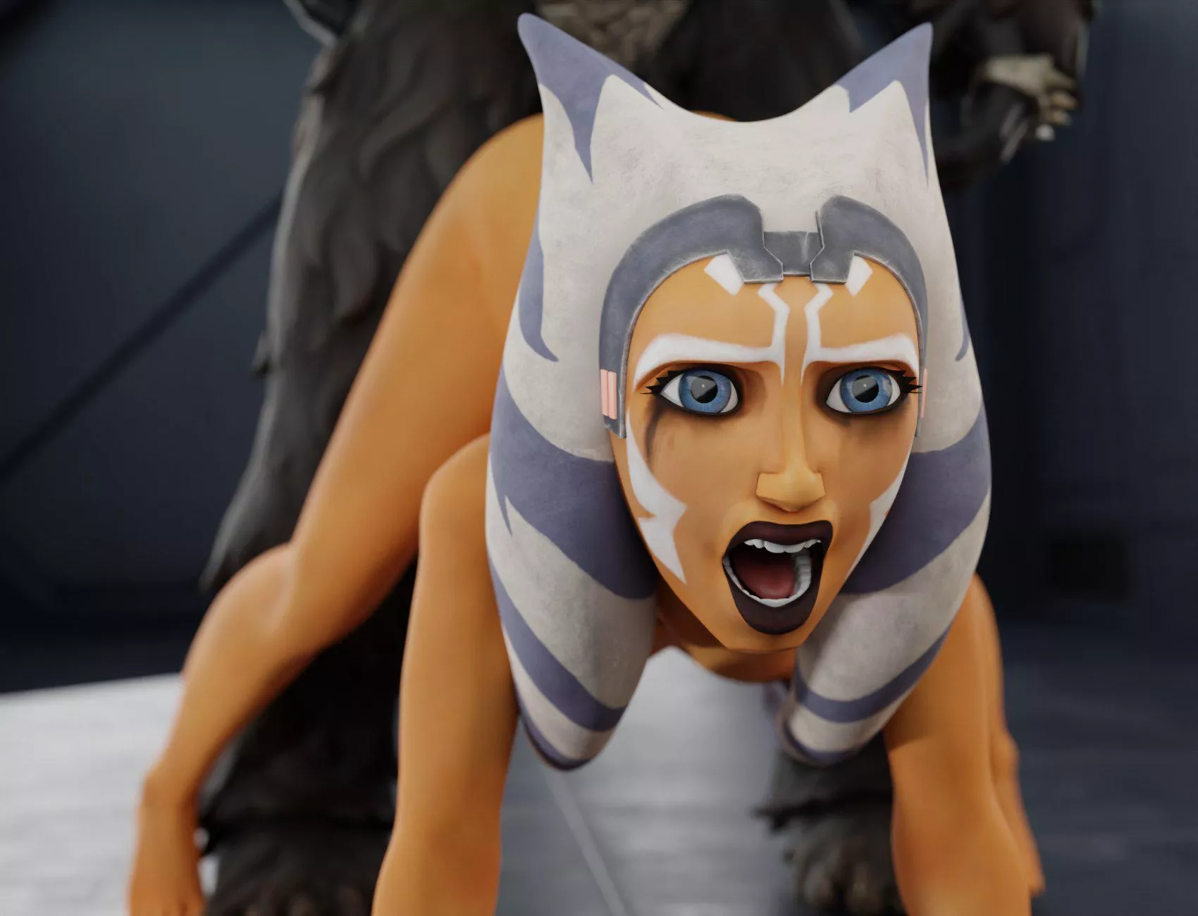 Ahsoka couldn't stand Wookie's penis (Lydas3D)  posted by Kyoto709