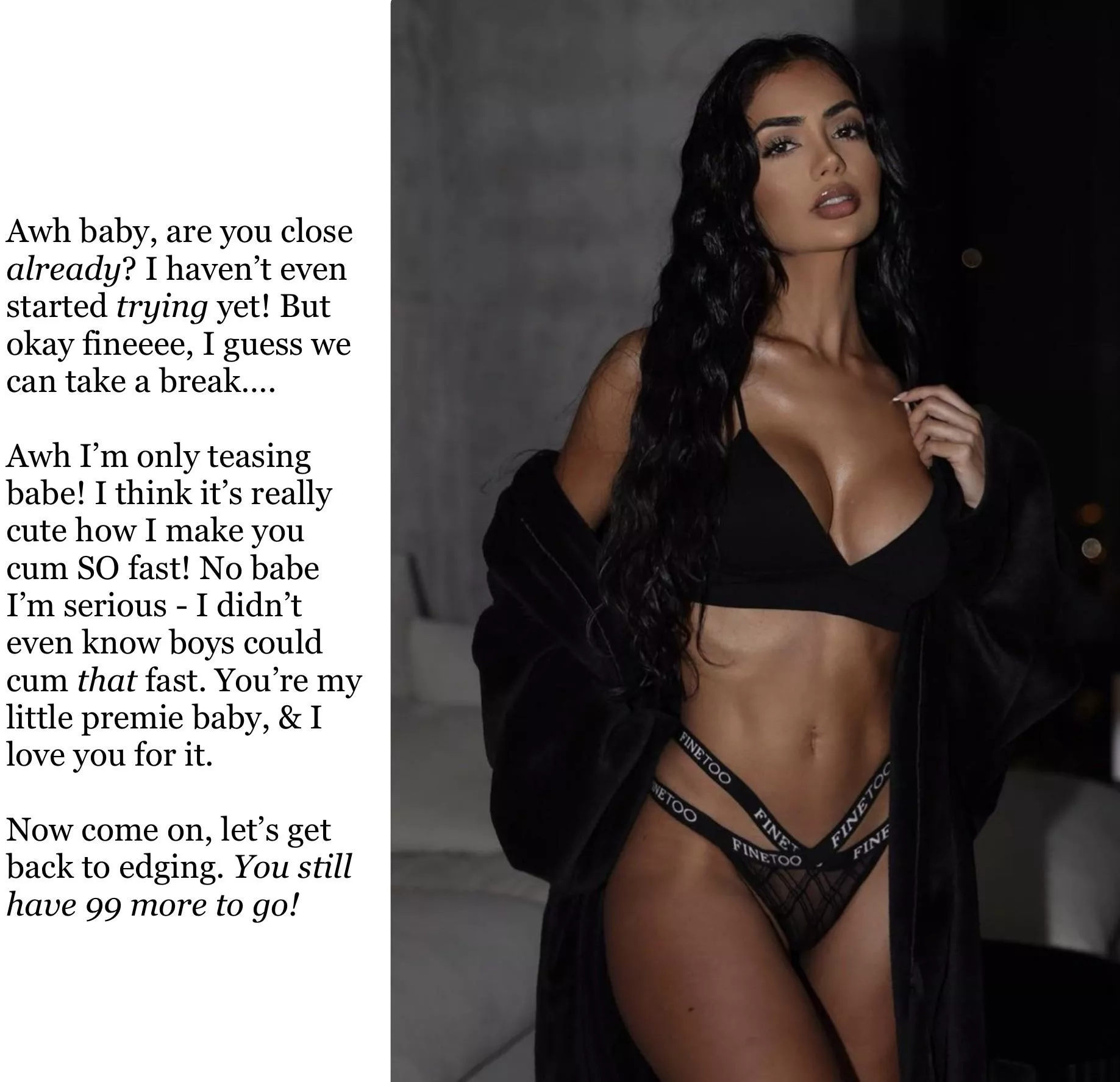 Awh baby, close already? posted by captionpatreon