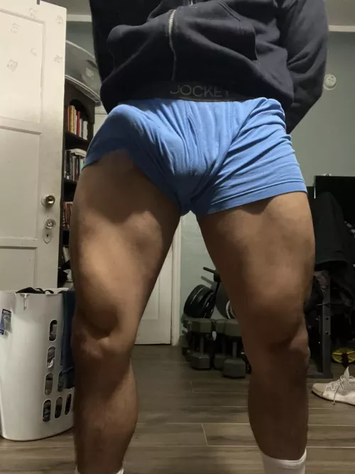 Blue looks good on me.  by AdonisFit69