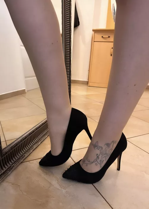 Classic black stiletto with a twist  by theinkedsiren1