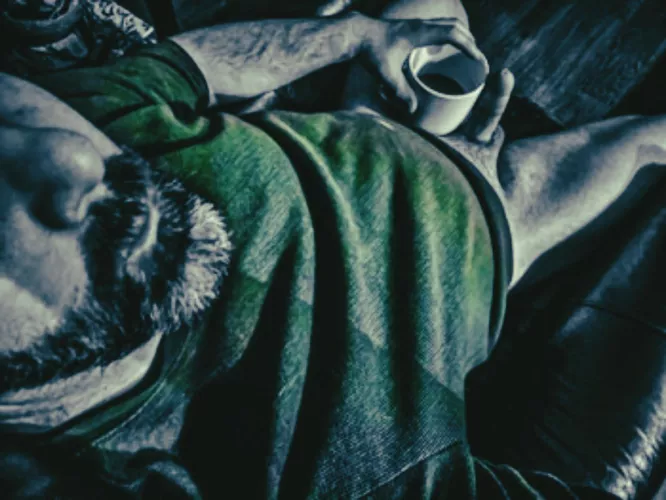 Enjoying the morning brew, cozy and comfortable  by jsc_4_u