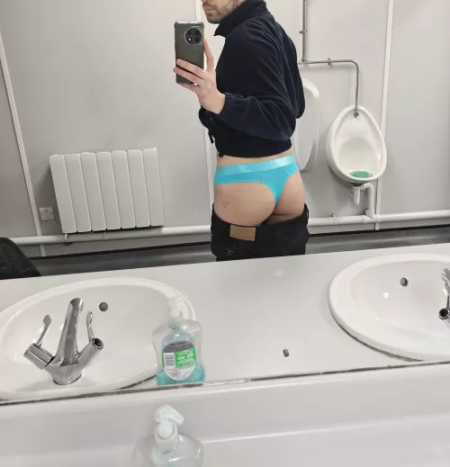 First time wearing a thong to work  by eddie374