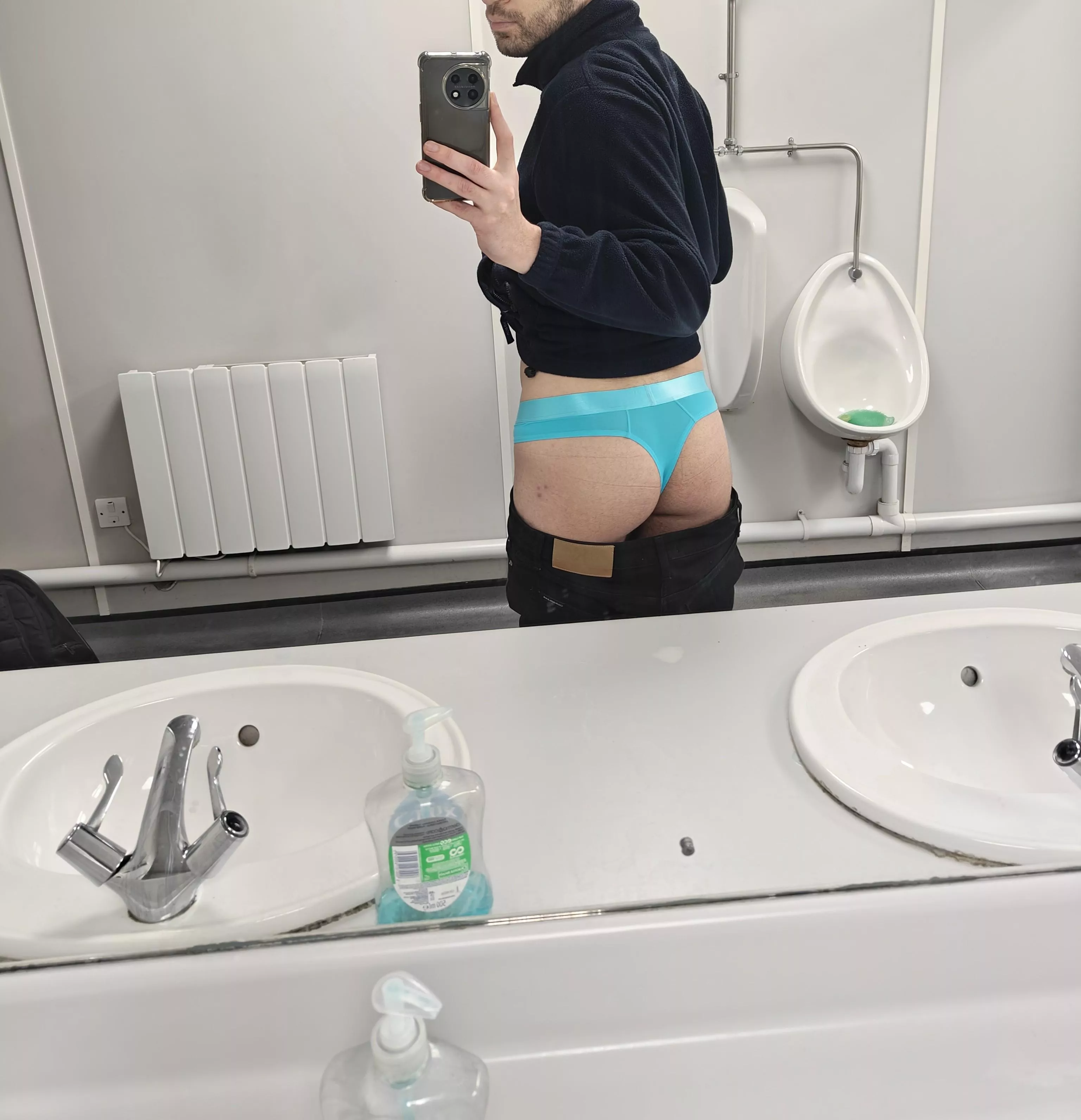 First time wearing a thong to work  posted by eddie374