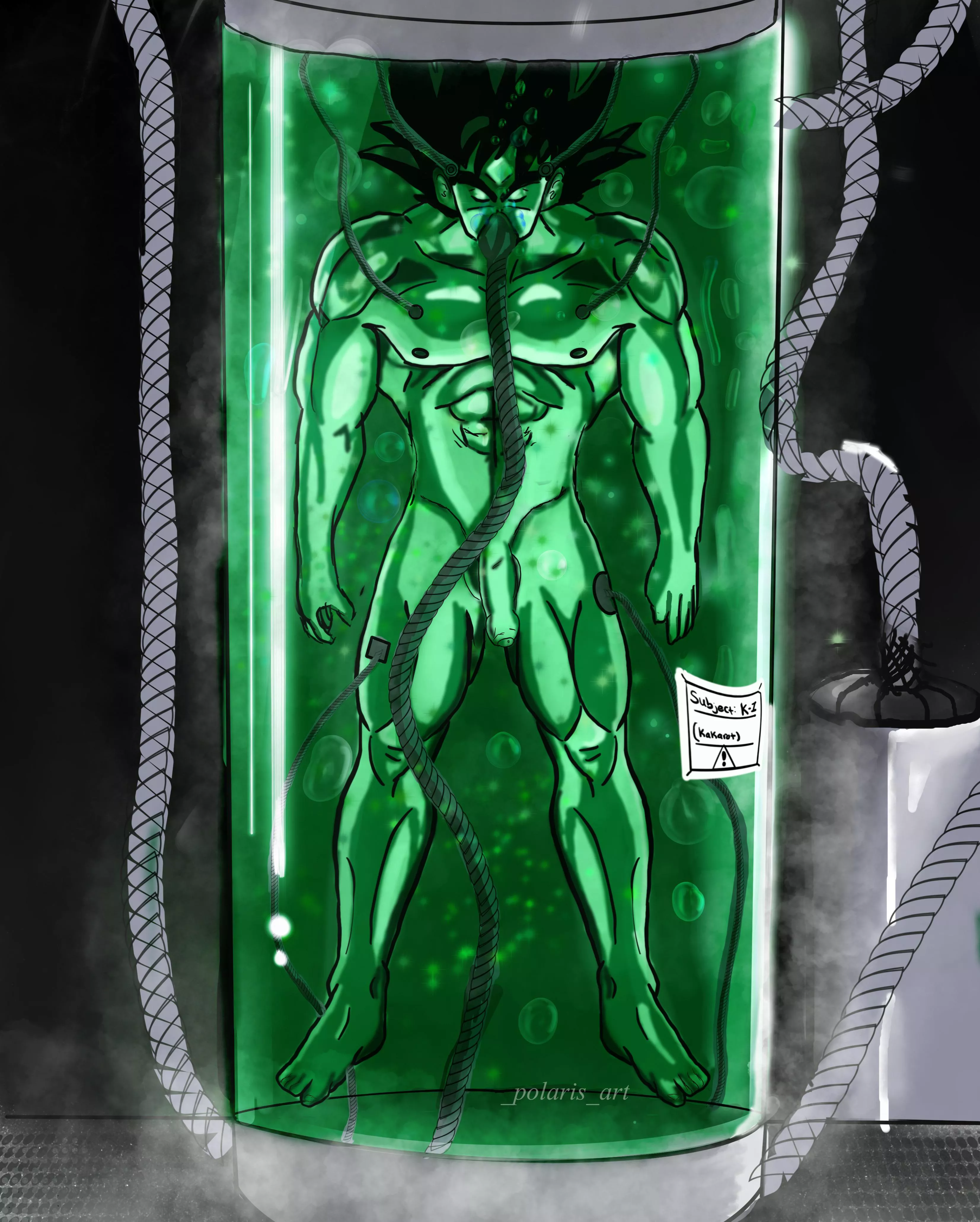 Goku in the healing pod by me posted by Charming_Priority863