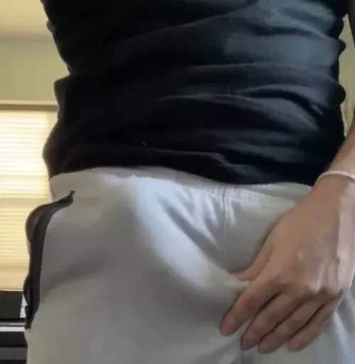 Grey sweatpants = cheat codes by NSFWPostsAlt