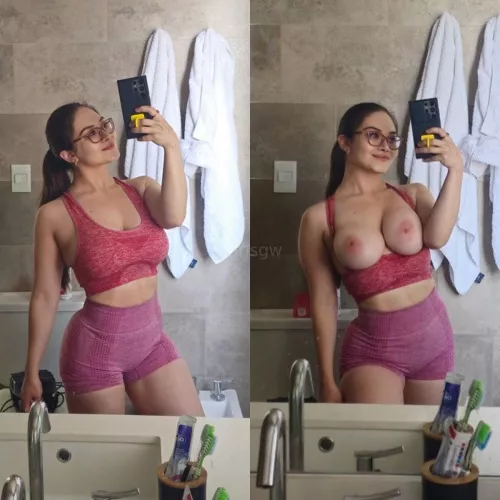 Here’s what’s under my gym fit by irisgw