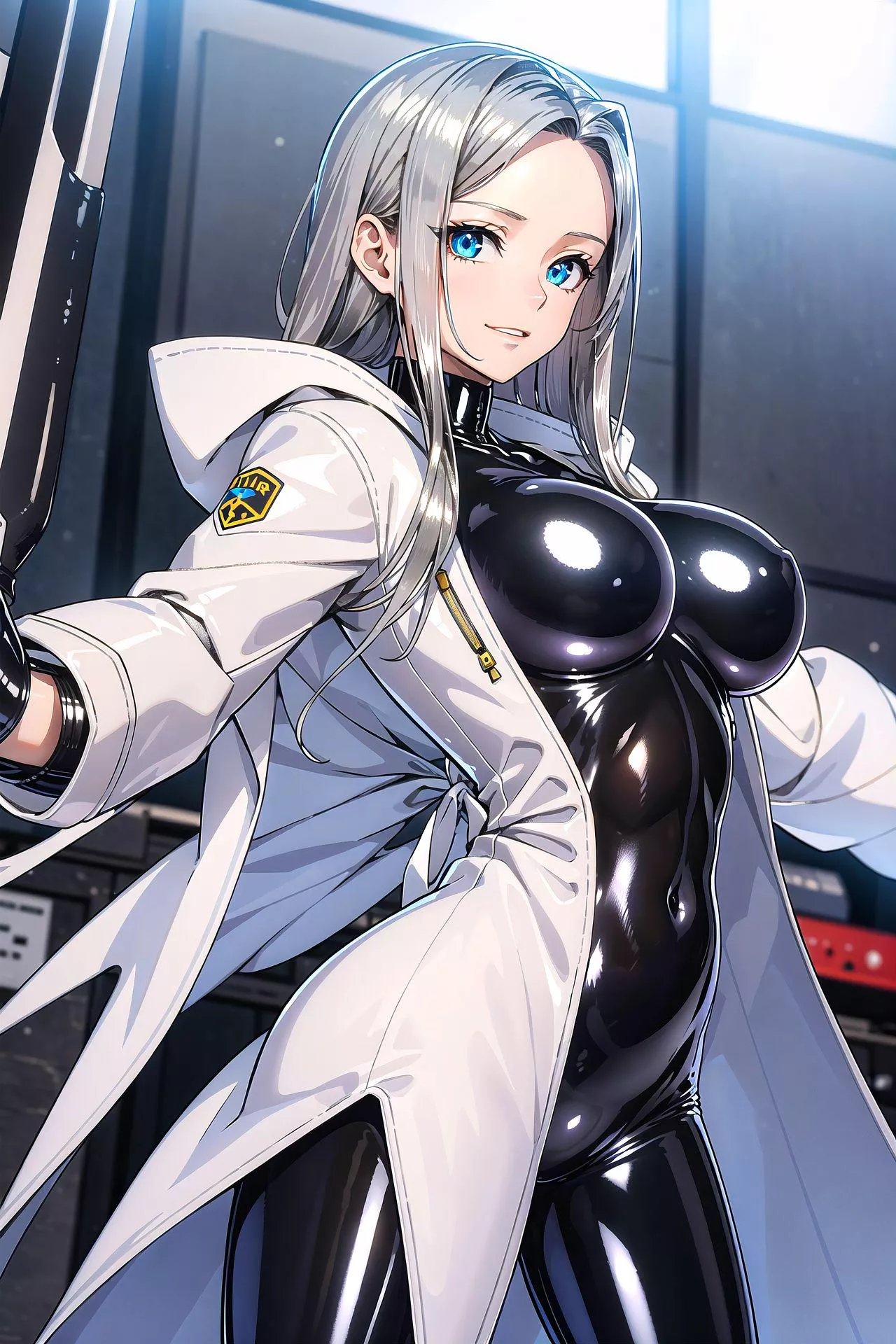 Long White Coat  posted by CheetahSperm18