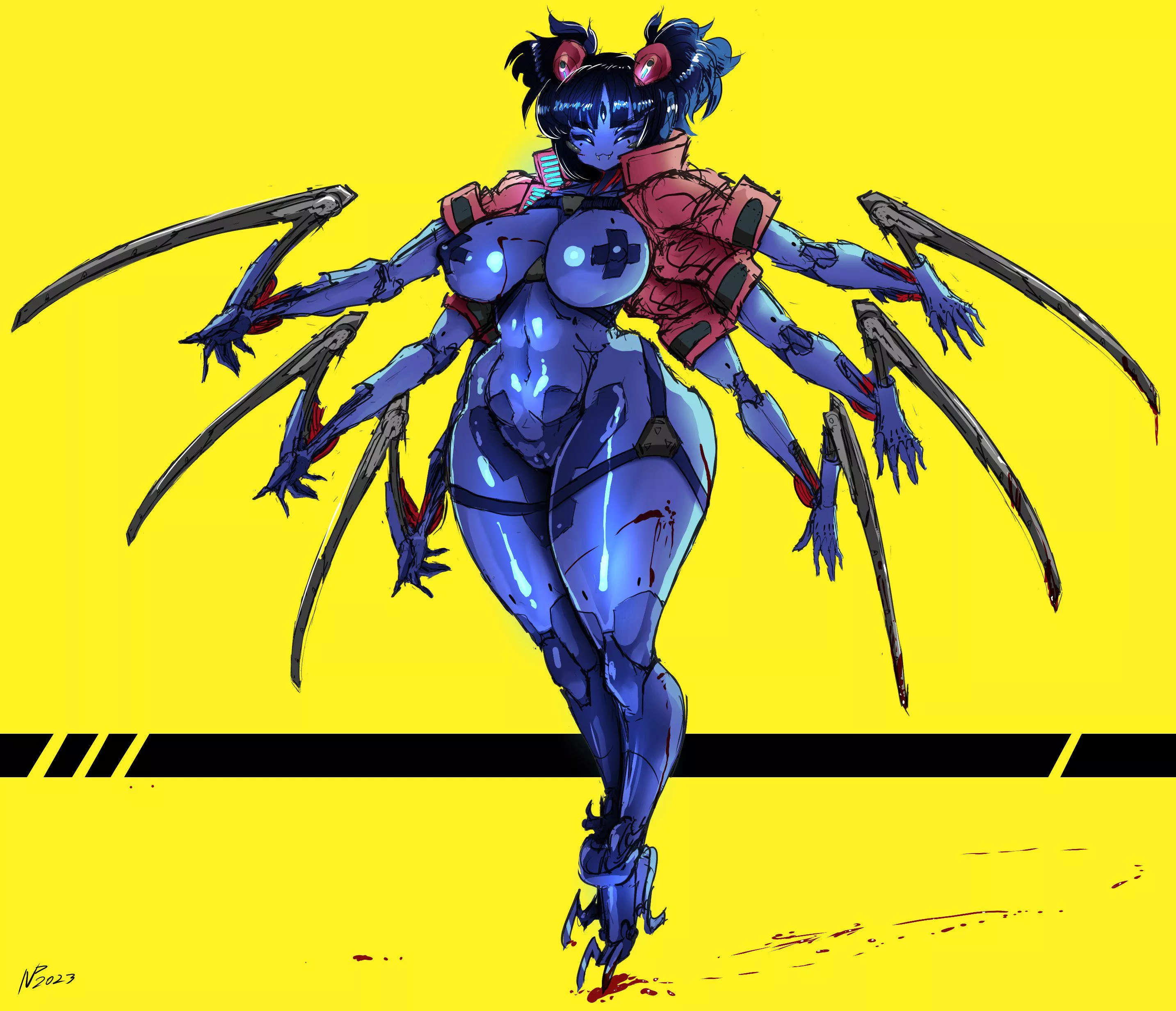 [Muffet] cyber punk spoder posted by Nyaraas