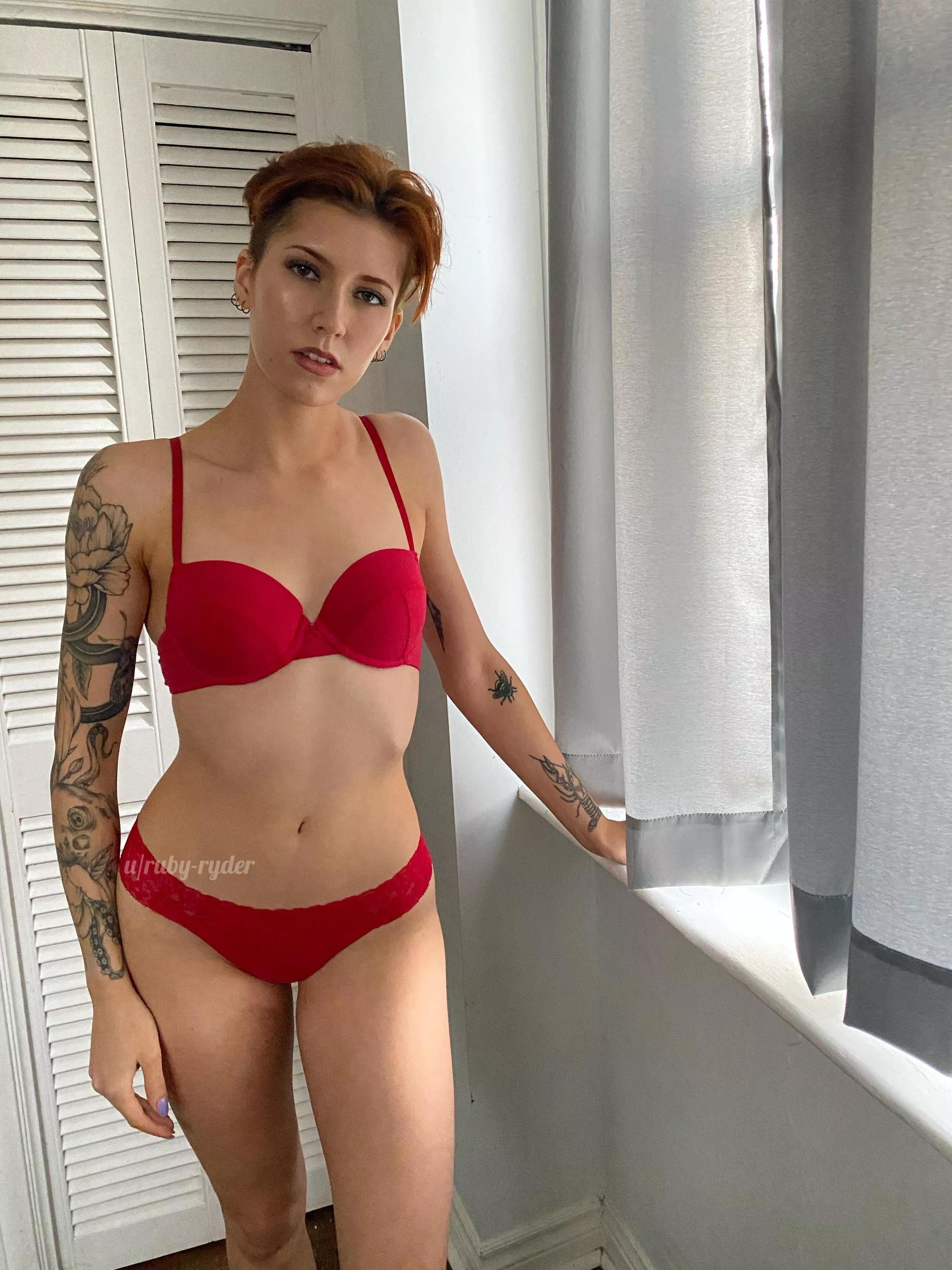 My hair may be short, but you can still pull it posted by ruby-ryder