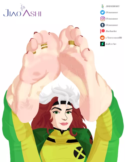 Rogue (X-Men The Animated Series/X-Men '97) [JiaoAshiArt]. by Thefeetlover99