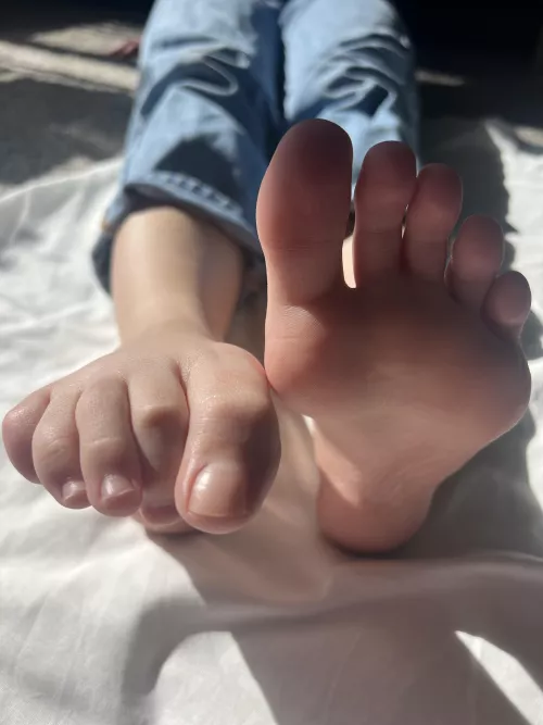 Bare feet n Denim by Existing_Middle1007