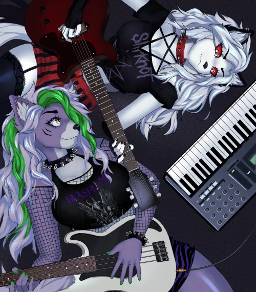 Best of both worlds 💜🖤 by draenethyst