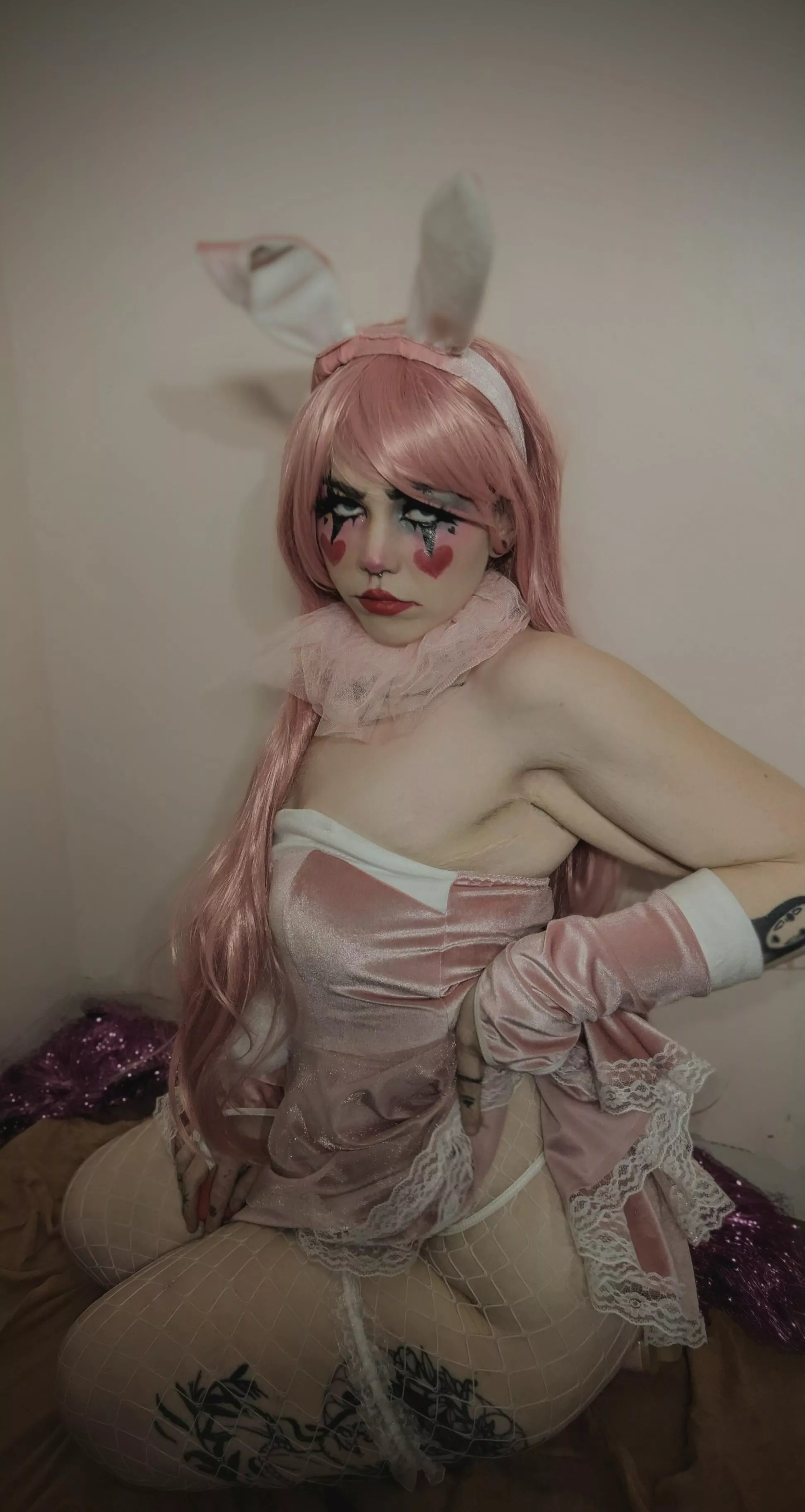 Bunny girl meets clown, a new Era. And now you're horny posted by hi_its_eden