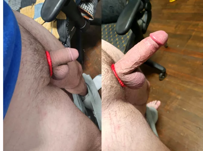 Cock ring before and after by tight_littlegirl