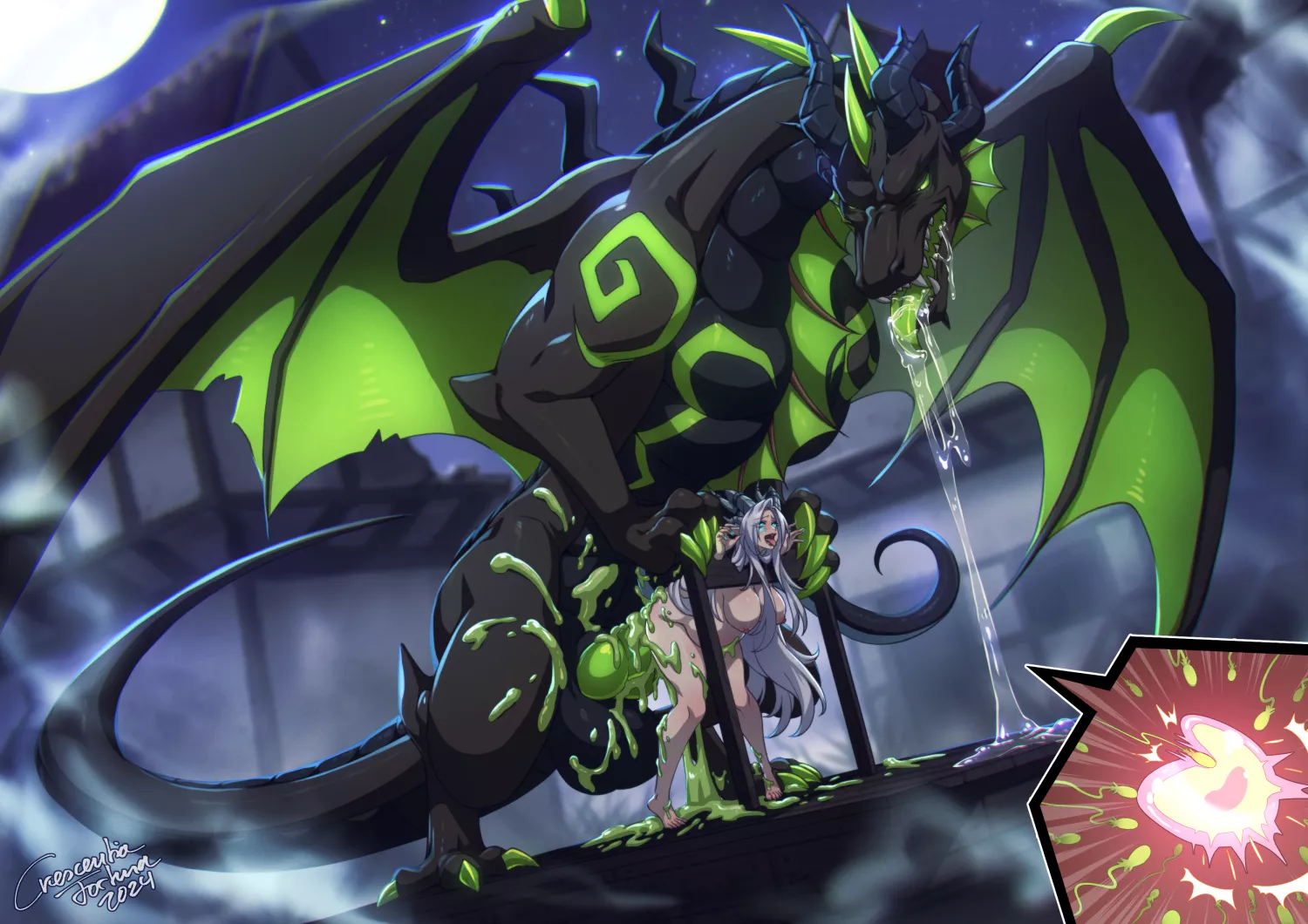 Comm - Acrauzad x Asleedos [by Crescentia Fortuna] posted by Crescentia-Fortuna