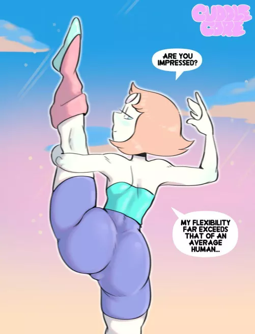 Flexible Pearl is a bit of a show off (CuddleCoreNSFW) by Blue-Diamond-Enjoyer