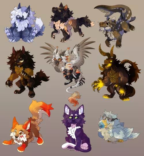 [Fore Hire] Still doing $10 shaded chibi commissions! 💕 by Arkyn_Viking