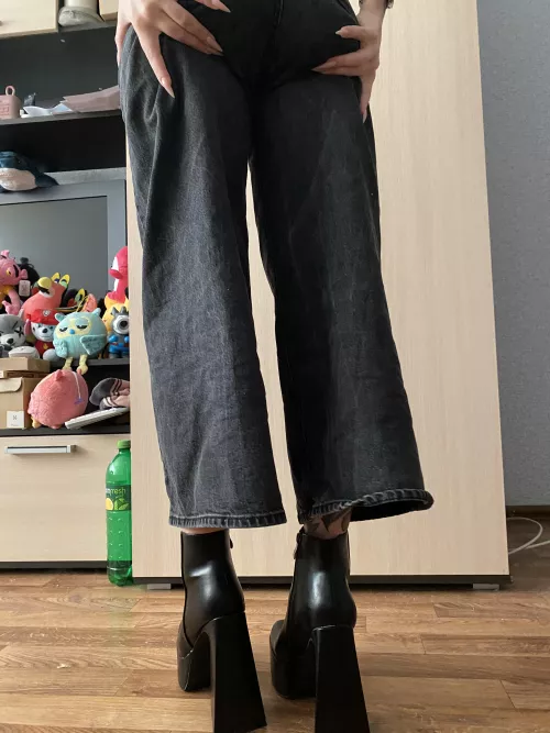 Great boots to go with my jeans by Addyson_Wolf_