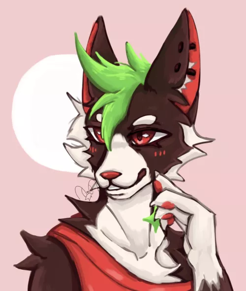 I wonder what is he looking at with such lovely eyes by __lime_doggo__