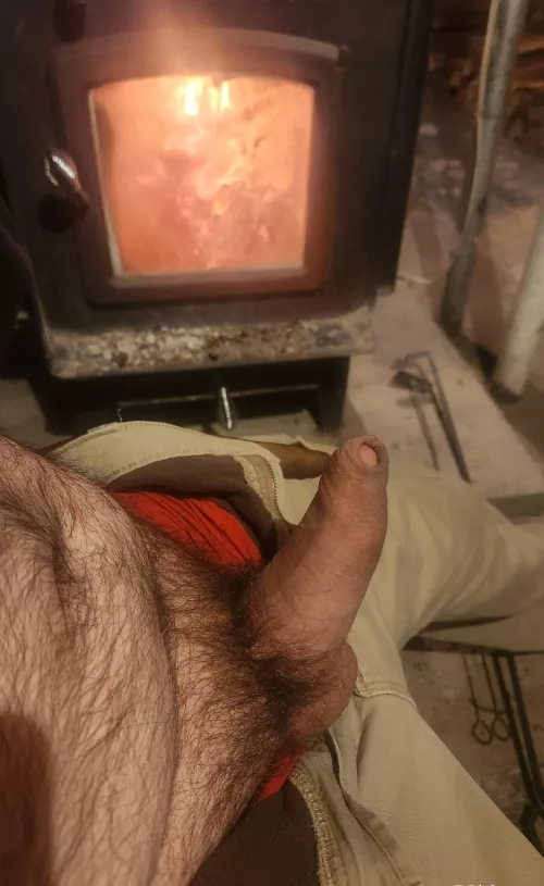 In front of the fire by Hot_Depth_