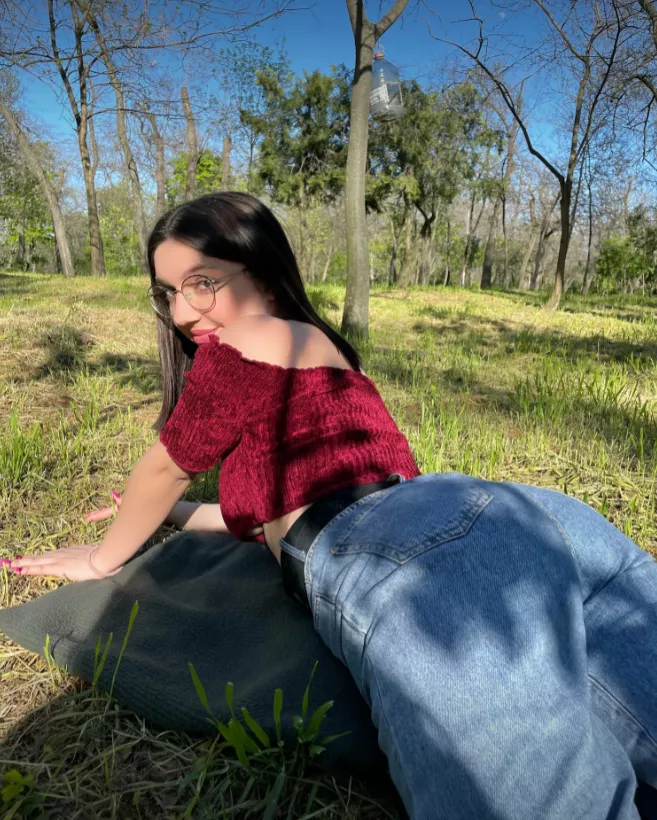 It's warm and beautiful to walk in jeans posted by margo_margot