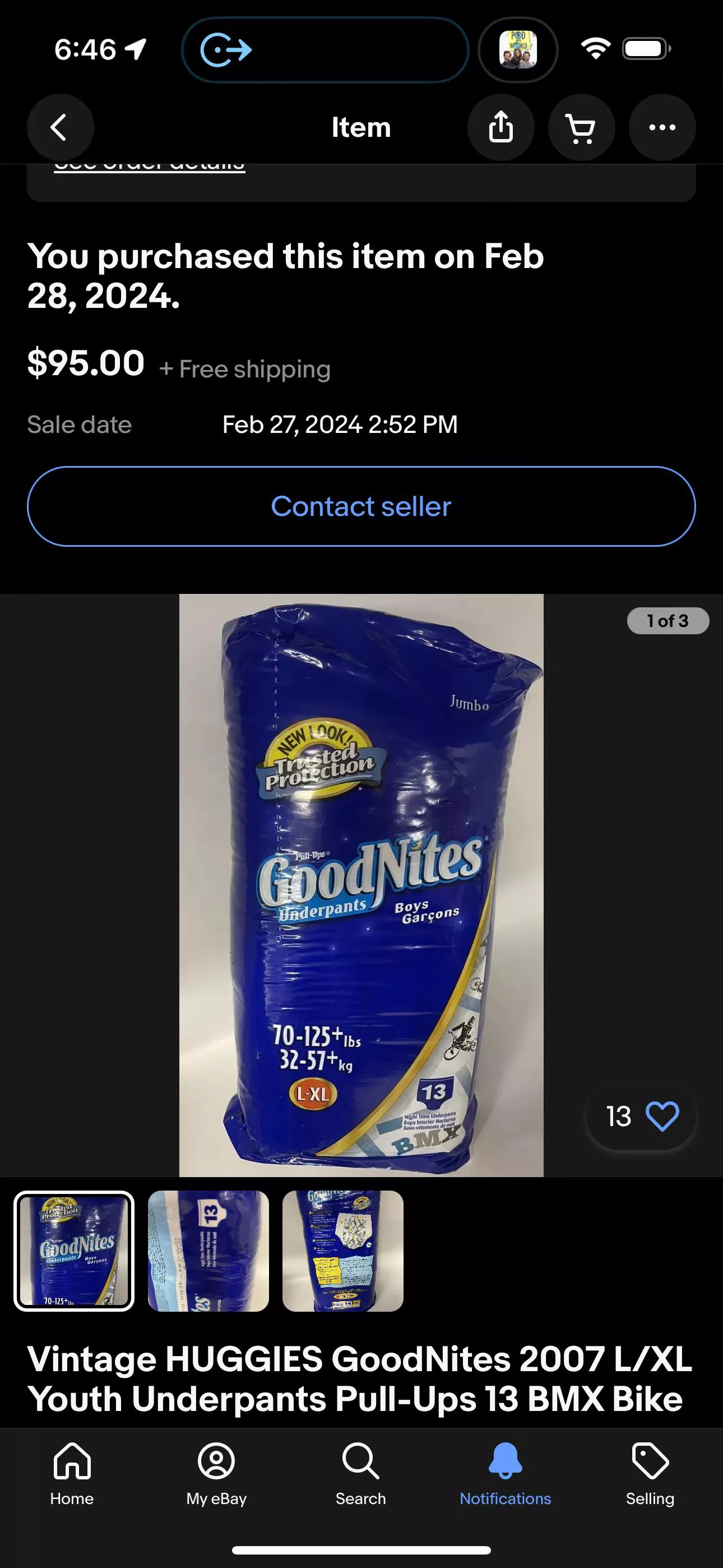 Just won these 2004 BMX goodnites posted by Wvetford