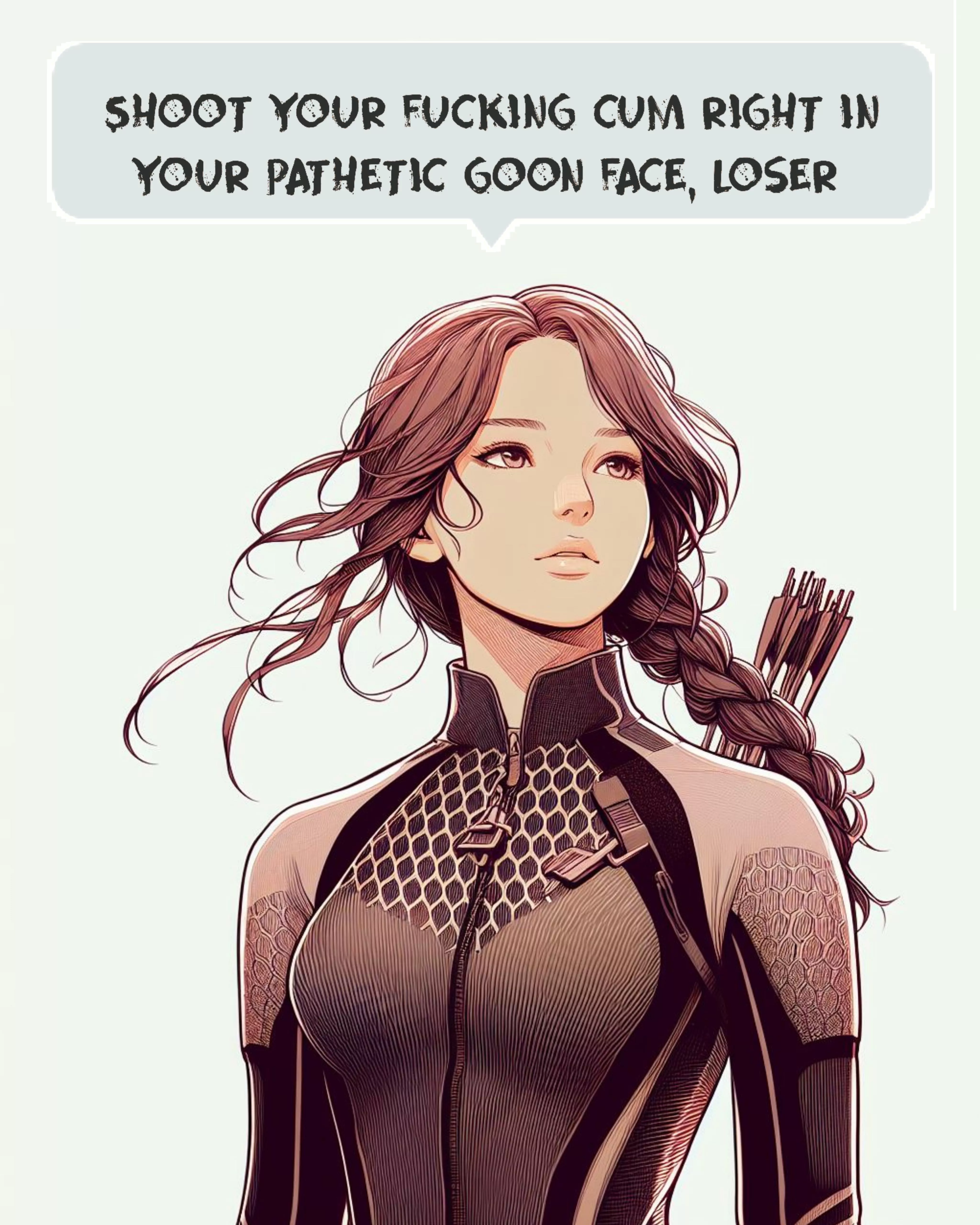 Katniss Everdeen  posted by Punch-My-Balls