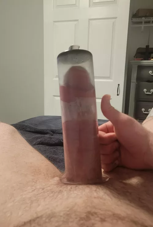 My already MONSTER cock loves swelling to try and fill the whole 9×2.25
