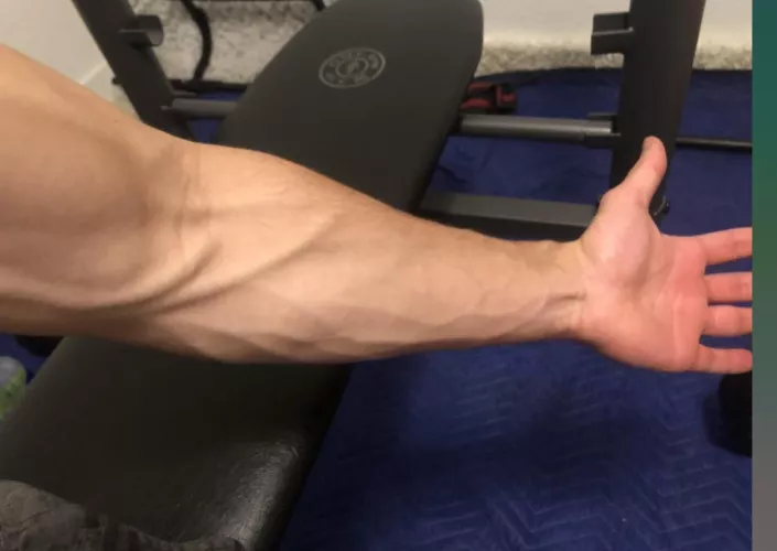 My forearm is all nice and veiny tonight, it’s ready to manhandle you 😈 by TheeGuyDerek