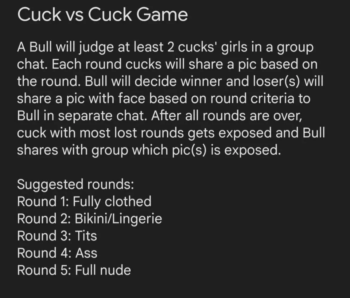 Need one more for cuck vs cuck on telegram posted by Former_Dimension8805