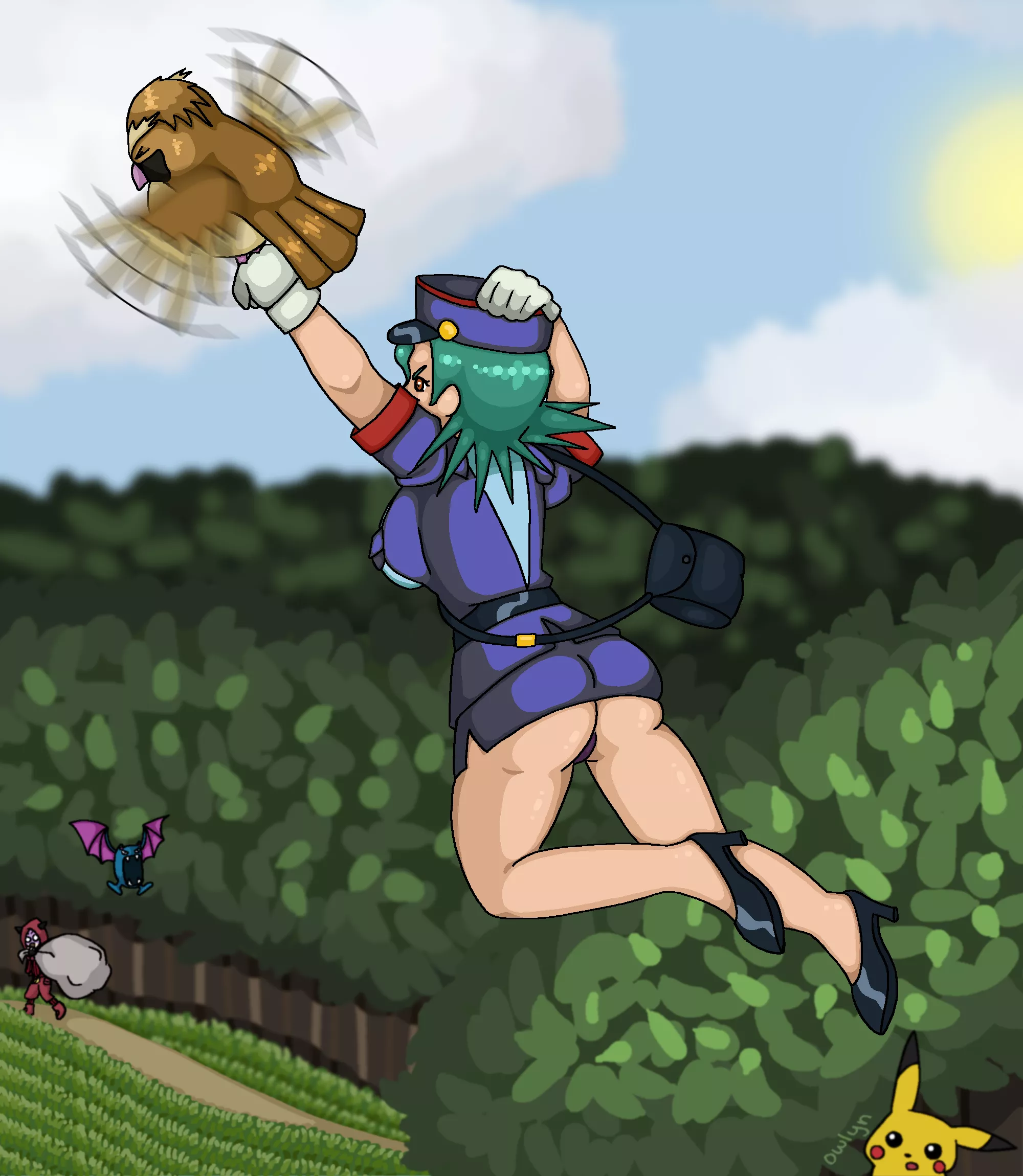 Officer Jenny Fighting Crime posted by 0wlyn