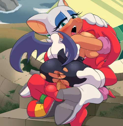 Rouge found a better treasure than the Master Emerald (FourPundo) by Thezkiller3600