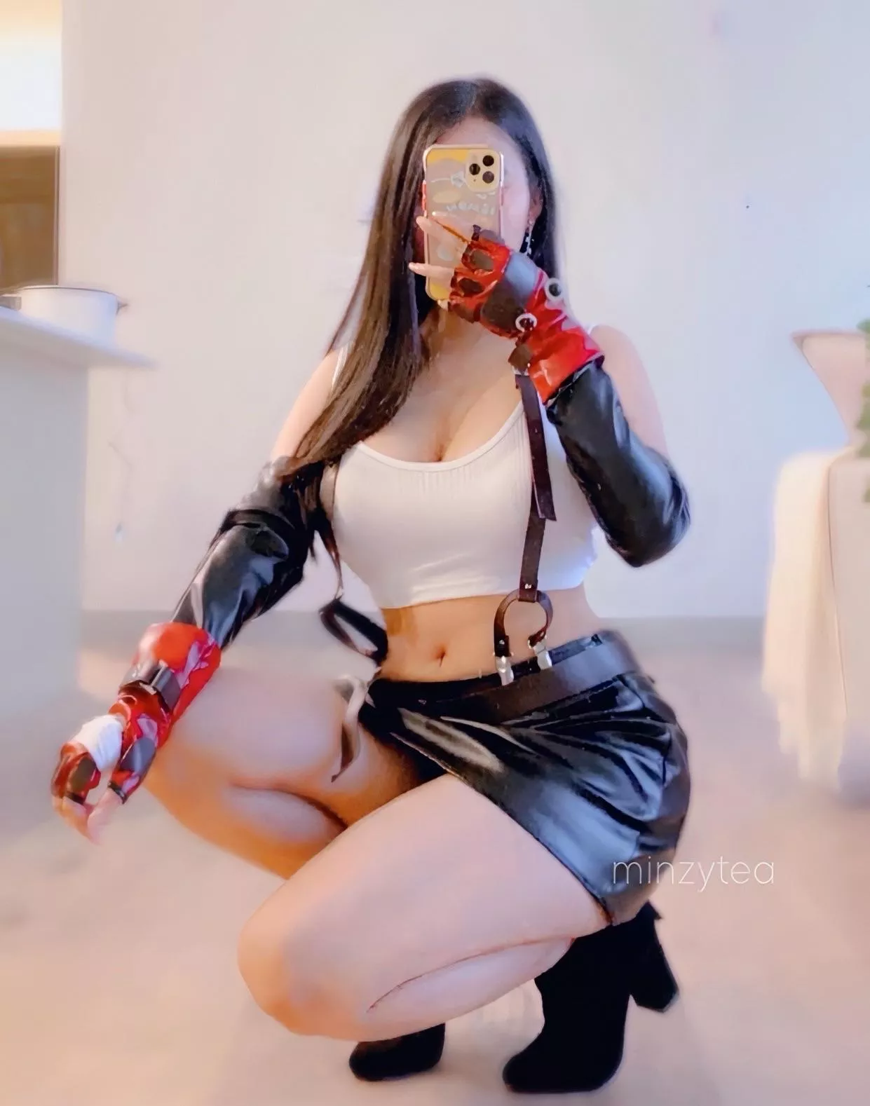 Tried on my Tifa cosplay! posted by minzytea