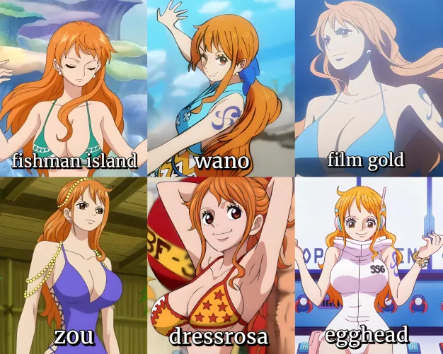 Which Nami outfit you liked the MOST? 🤤😍 by une_piece