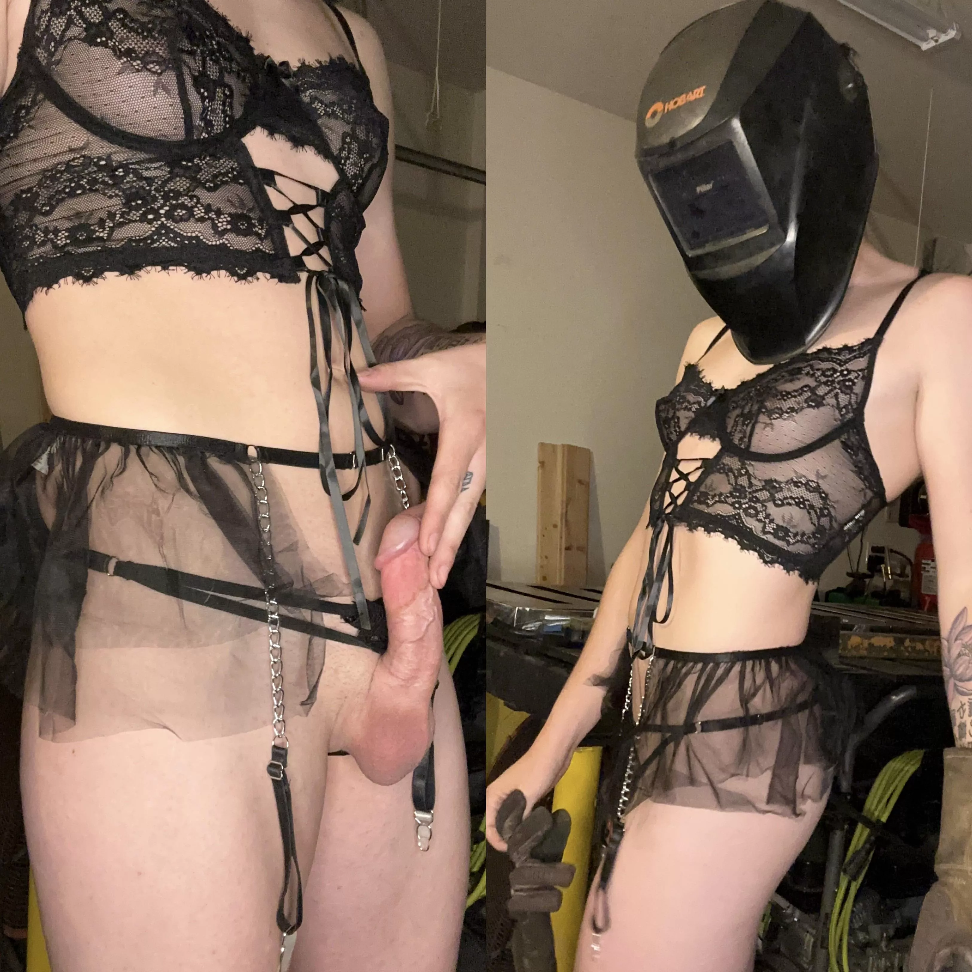 Would you fuck a trans girl while she’s welding? posted by YourTransFemme