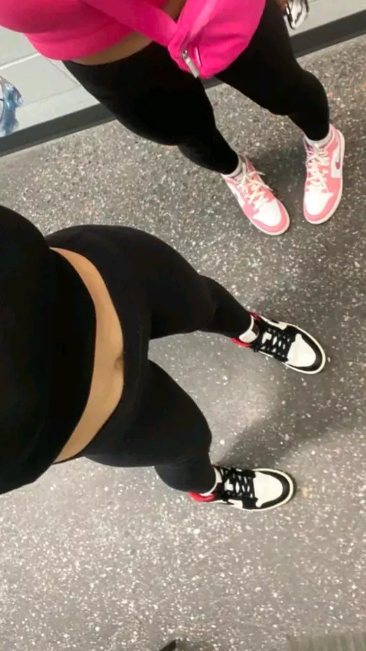 Black leggings and a little bit of belly showing posted by Ancient-Stress-7049