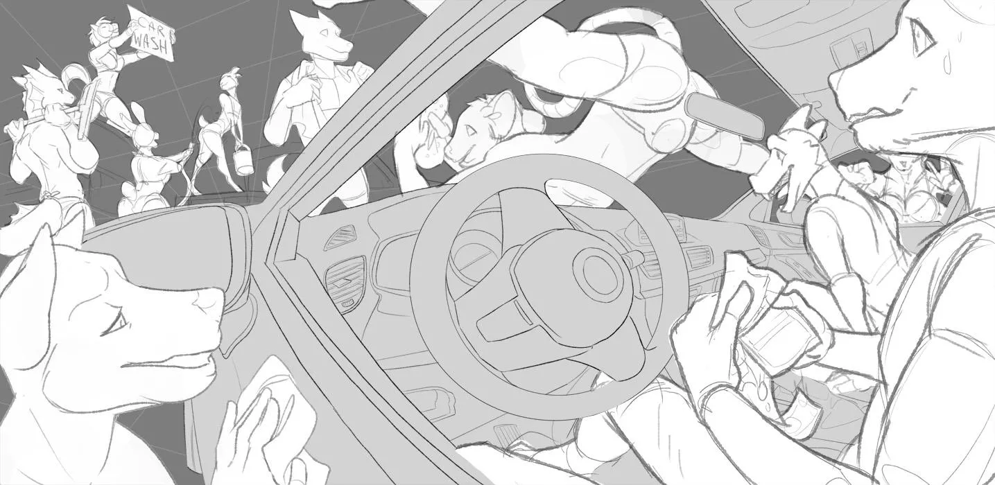 Carwash YCH! [My art] posted by Other_Words