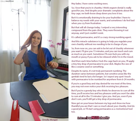 Chastity with permacaine by chastity_throwaway1