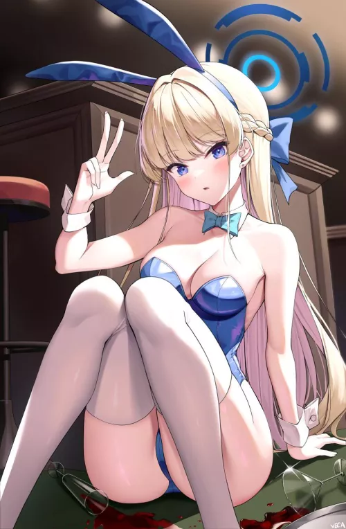 Cute perky waifu by reversedturnover