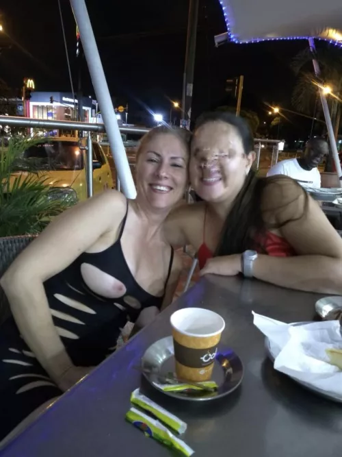 Dressed very Naughty at a restaurant  by par07sw