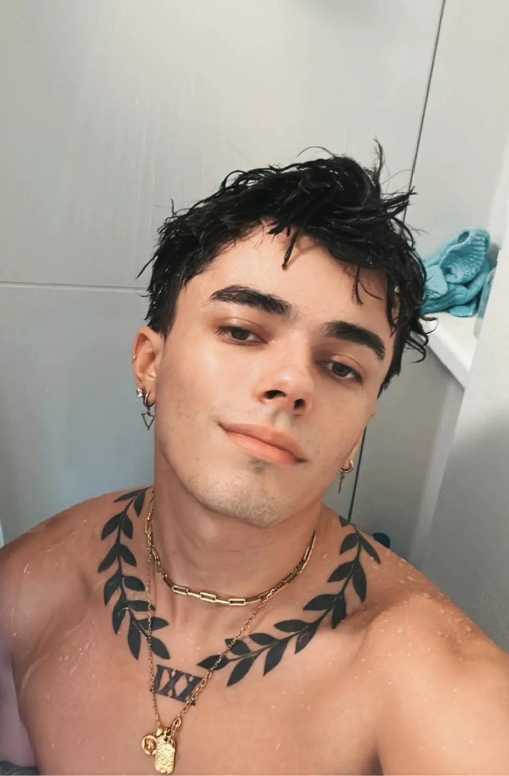 Getting ready for the day 🚿 posted by TattedStudent