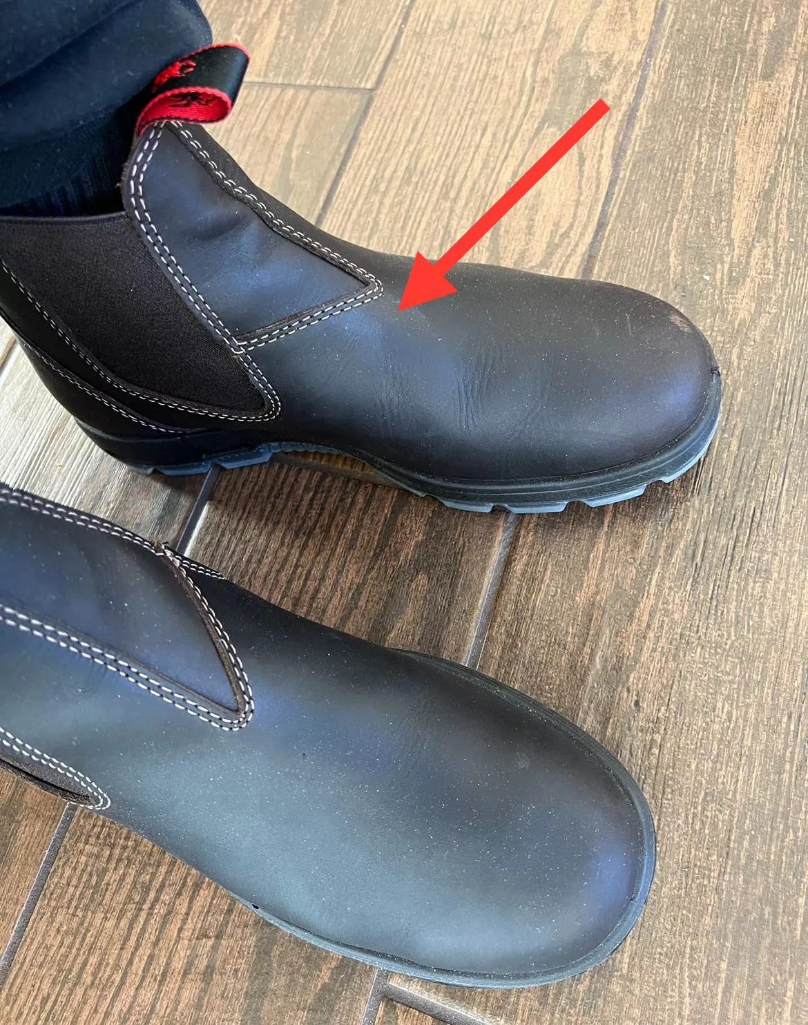 How to loosen this area of the boot? posted by ItsTime4Coffee