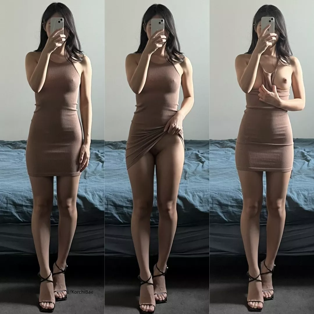 I heard you liked tight dresses and heels... 😈 posted by KorchiBae