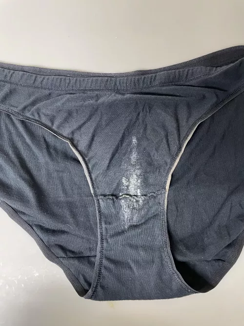 I love how stains look on black cotton panties by Open-Studio-9449